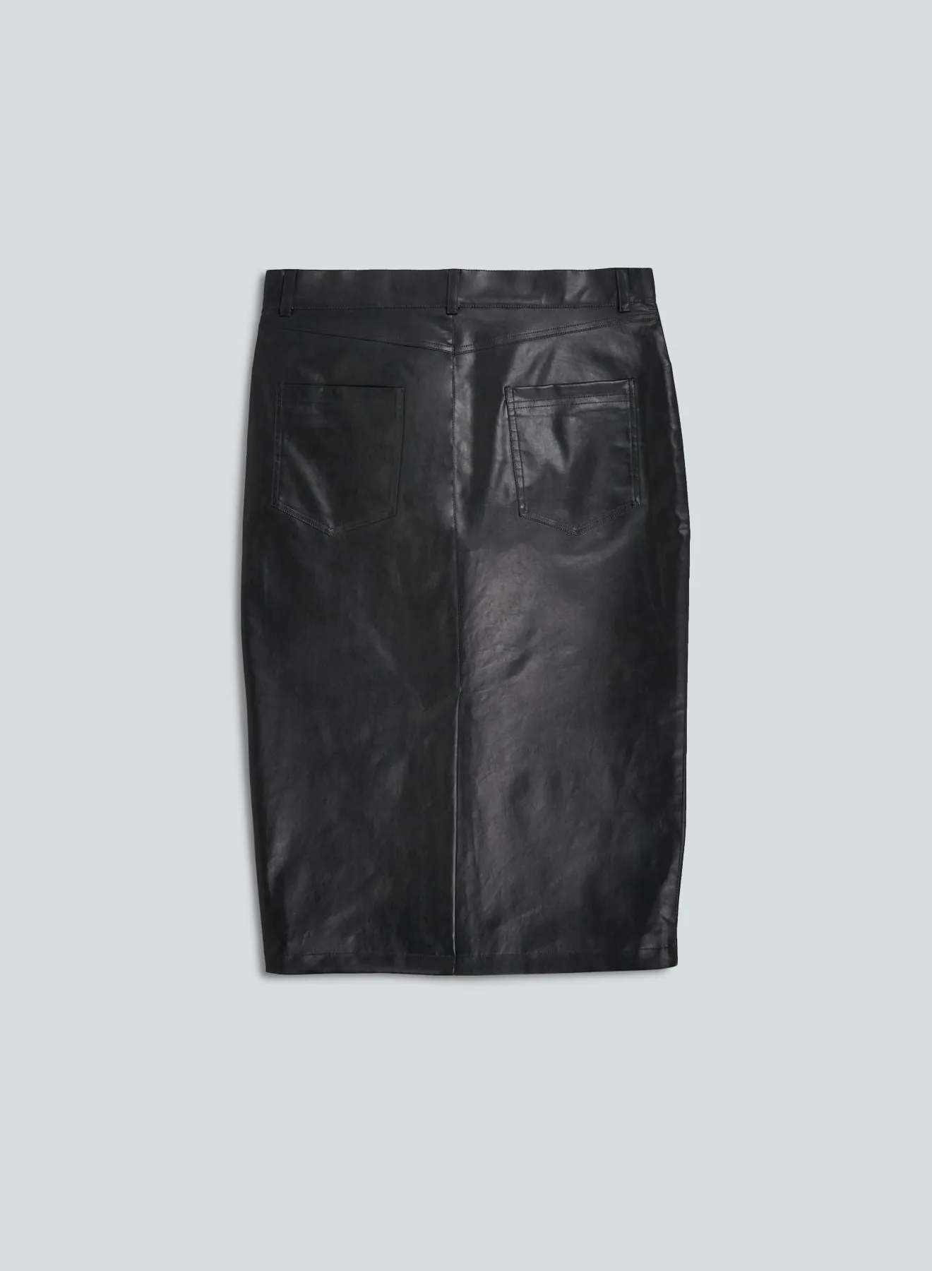 5-pocket skirt oil | black