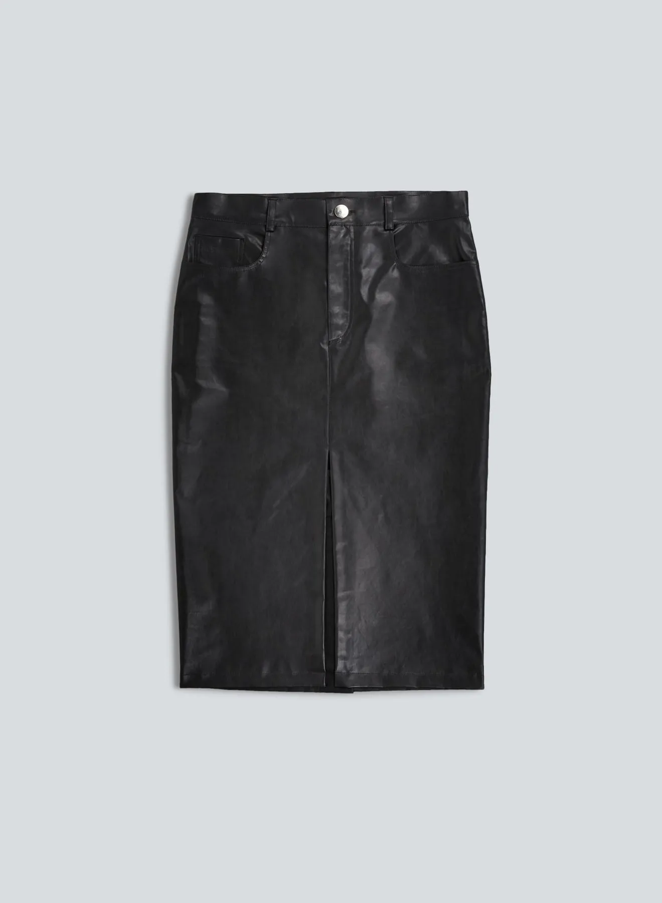 5-pocket skirt oil | black