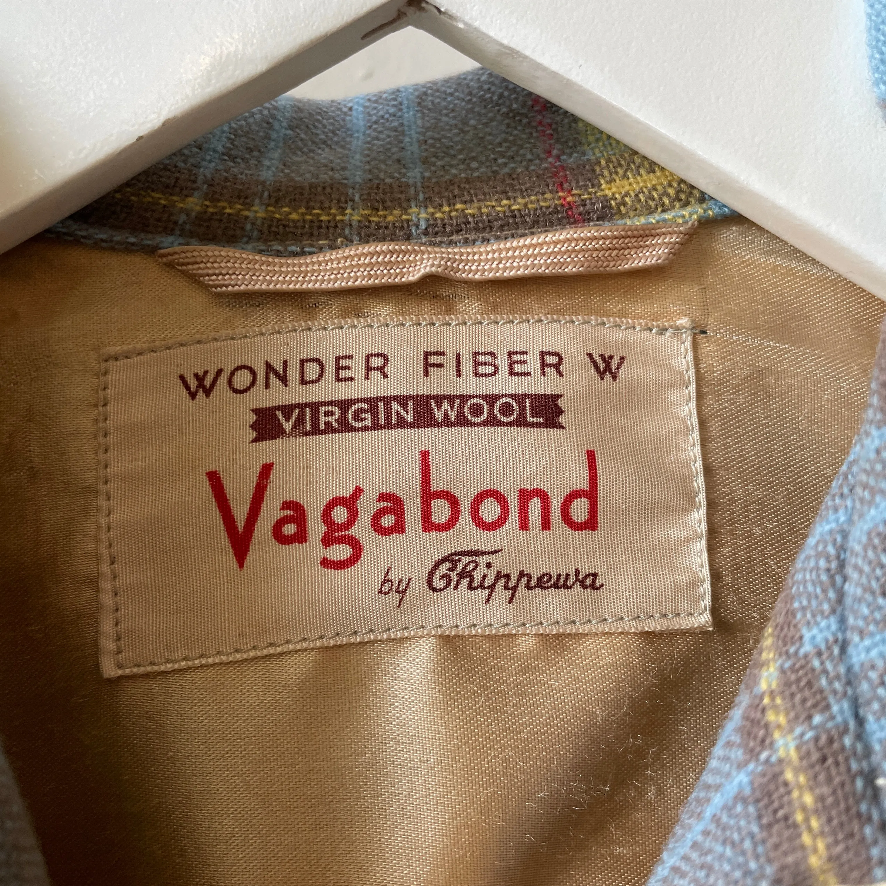 60’s Boxy Plaid Wool Jacket - Small