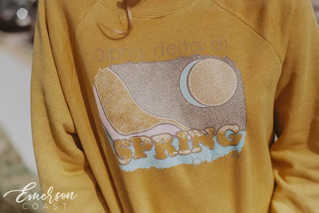 Alpha Delta Pi Spring Break Cropped Sweatshirt