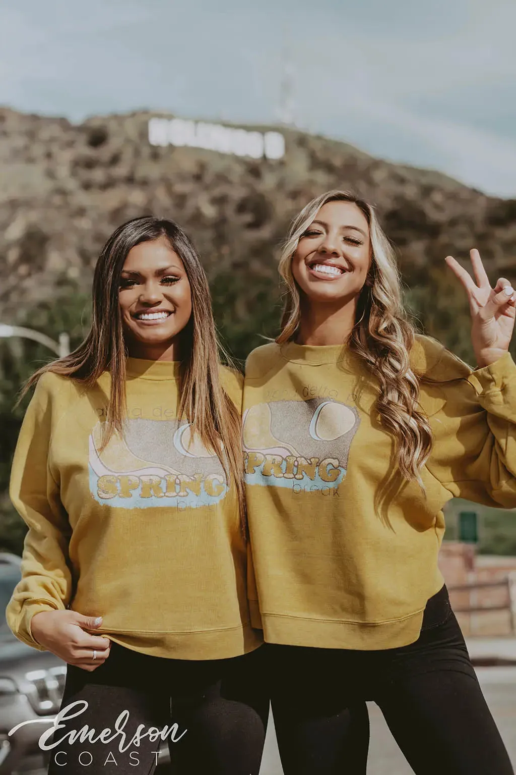 Alpha Delta Pi Spring Break Cropped Sweatshirt