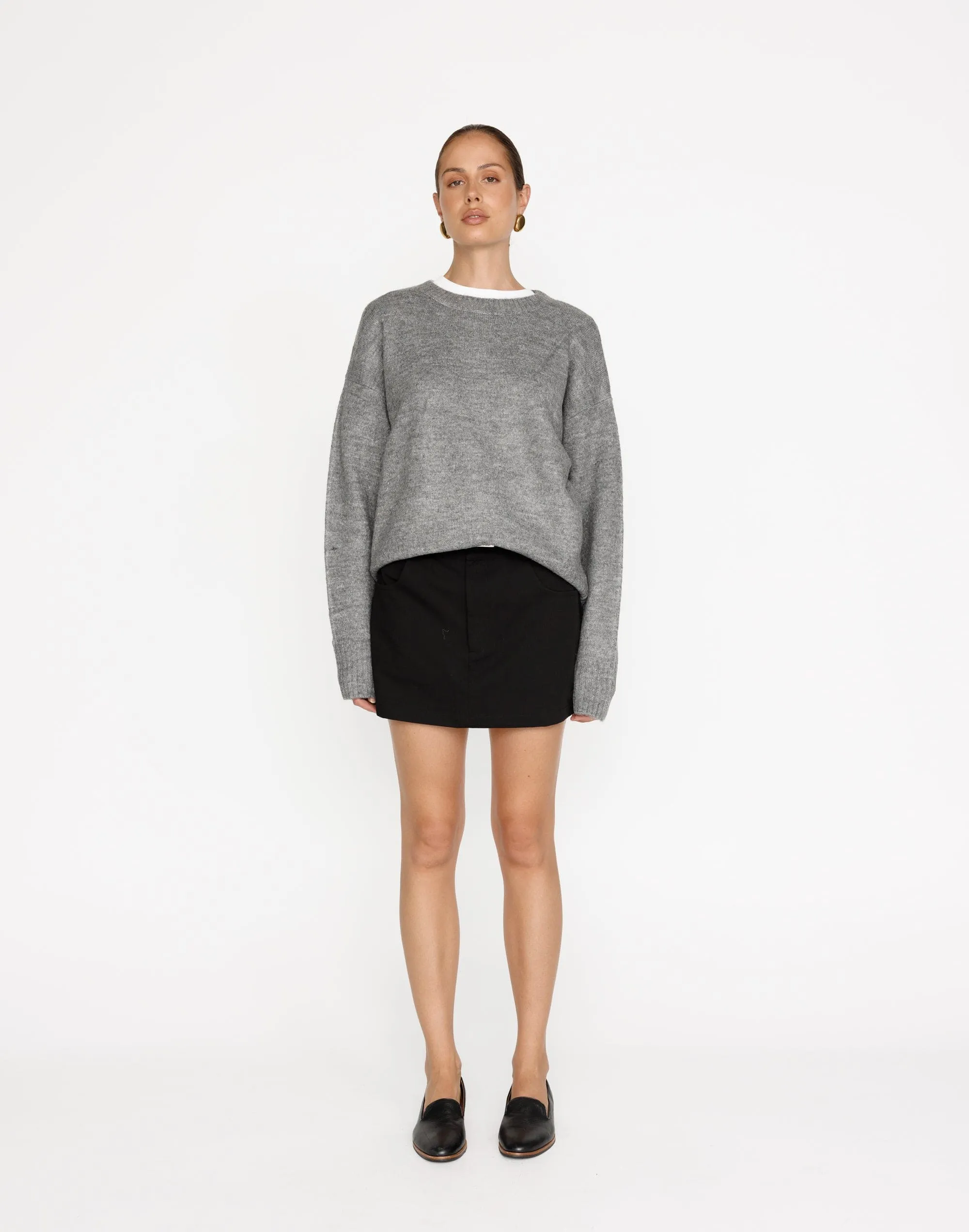 Alva Knit Jumper (Grey Marle)