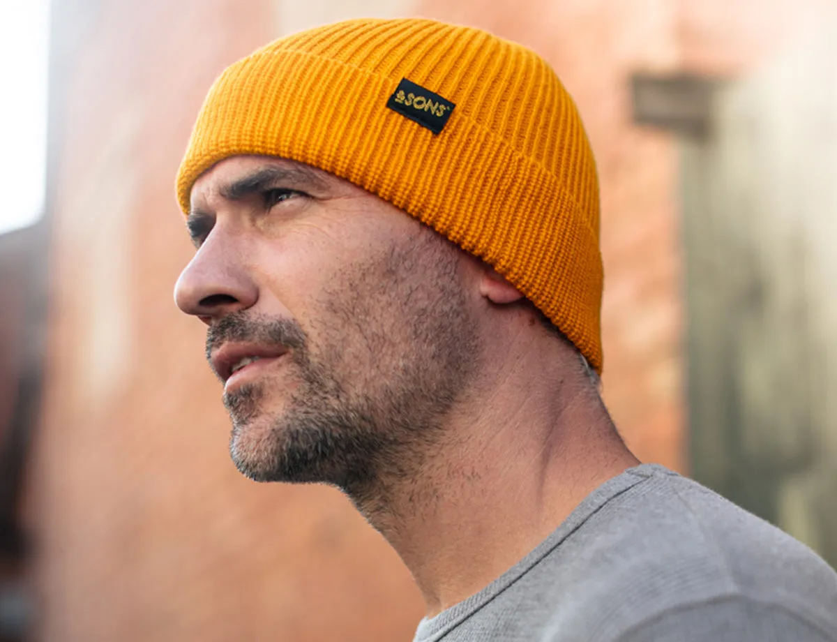 &SONS New Watchcap Beanie Yellow