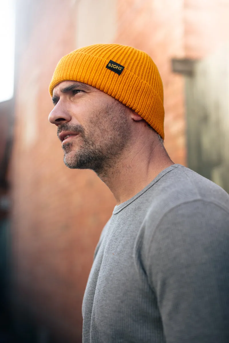 &SONS New Watchcap Beanie Yellow