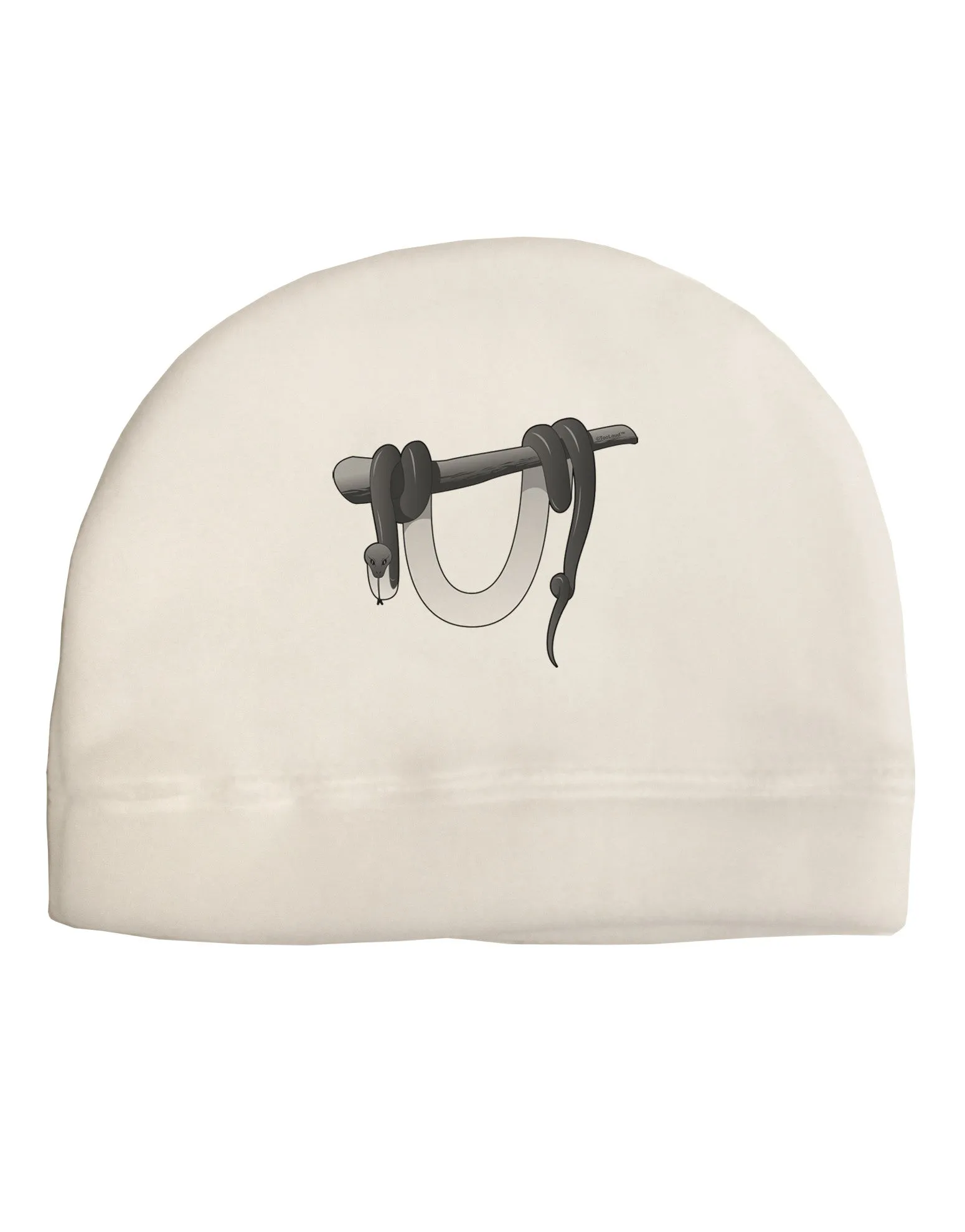 Anaconda Design Grayscale Child Fleece Beanie Cap Hat
