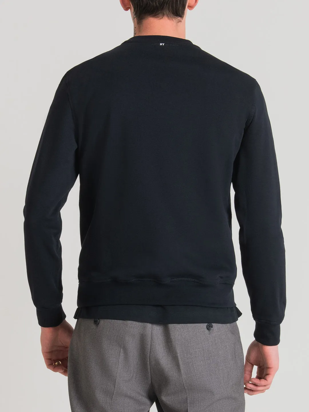 Antony Morato Men Printed Regular Fit Full Sleeves Sweatshirt