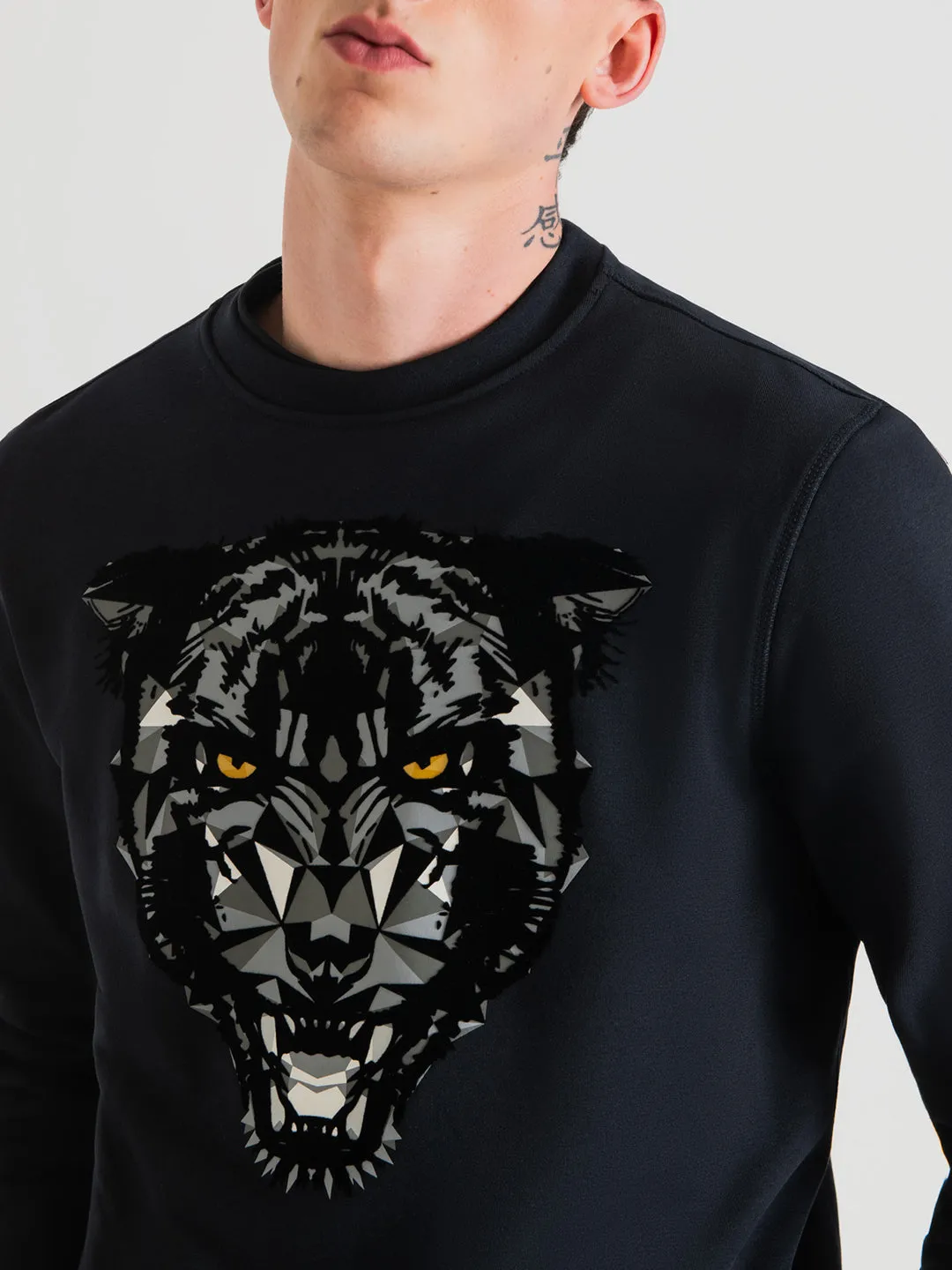 Antony Morato Men Printed Regular Fit Full Sleeves Sweatshirt