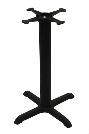 ATC B-Series Black Indoor Cast Iron Table Base with 13&quot; Spyder, 22&quot; L x 22&quot; W x 28&quot; H