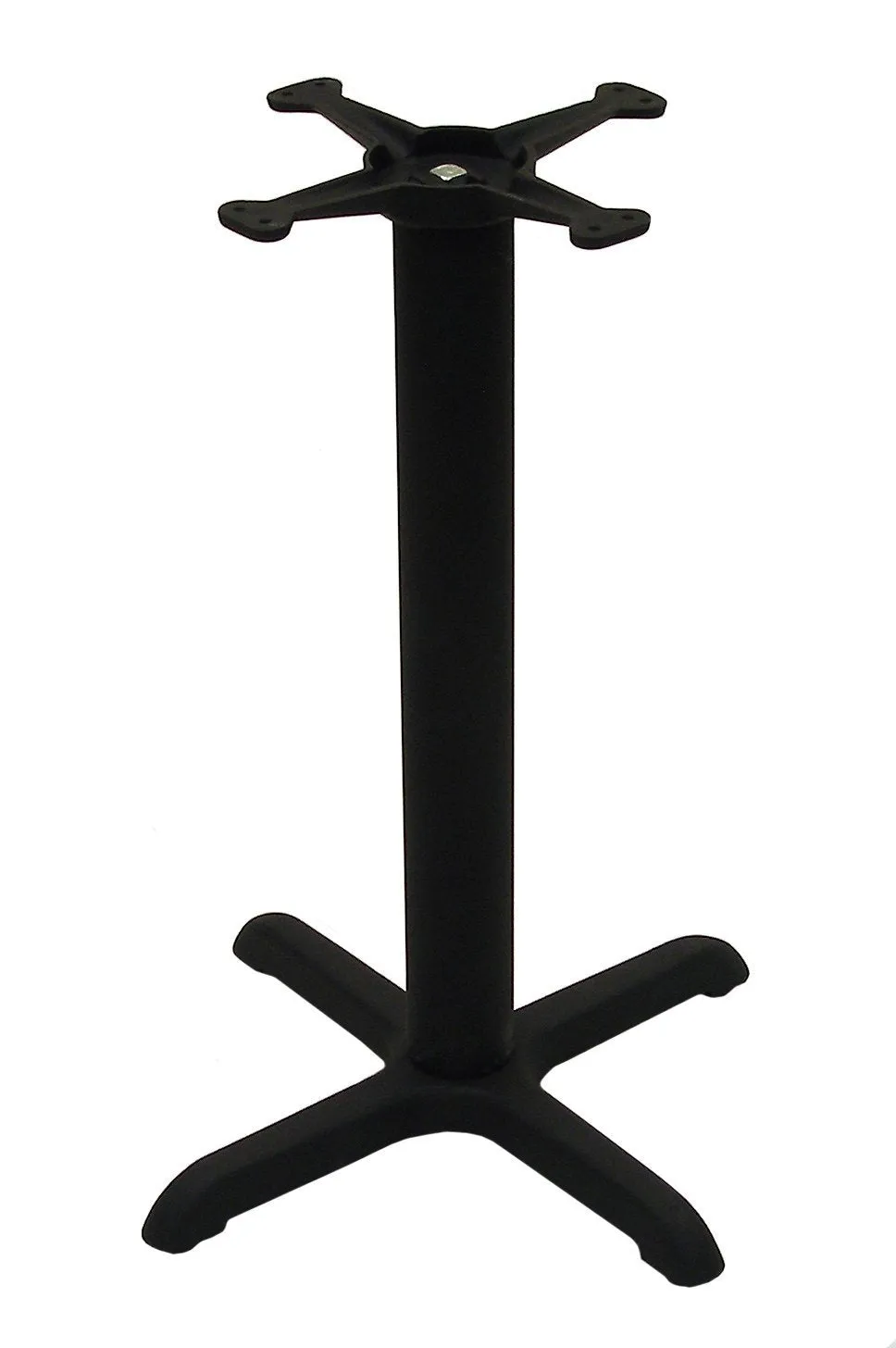 ATC B-Series Black Indoor Cast Iron Table Base with 13&quot; Spyder, 22&quot; L x 22&quot; W x 28&quot; H