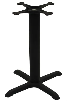 ATC B-Series Black Indoor Cast Iron Table Base with 13&quot; Spyder, 30&quot; L x 30&quot; W x 28&quot; H