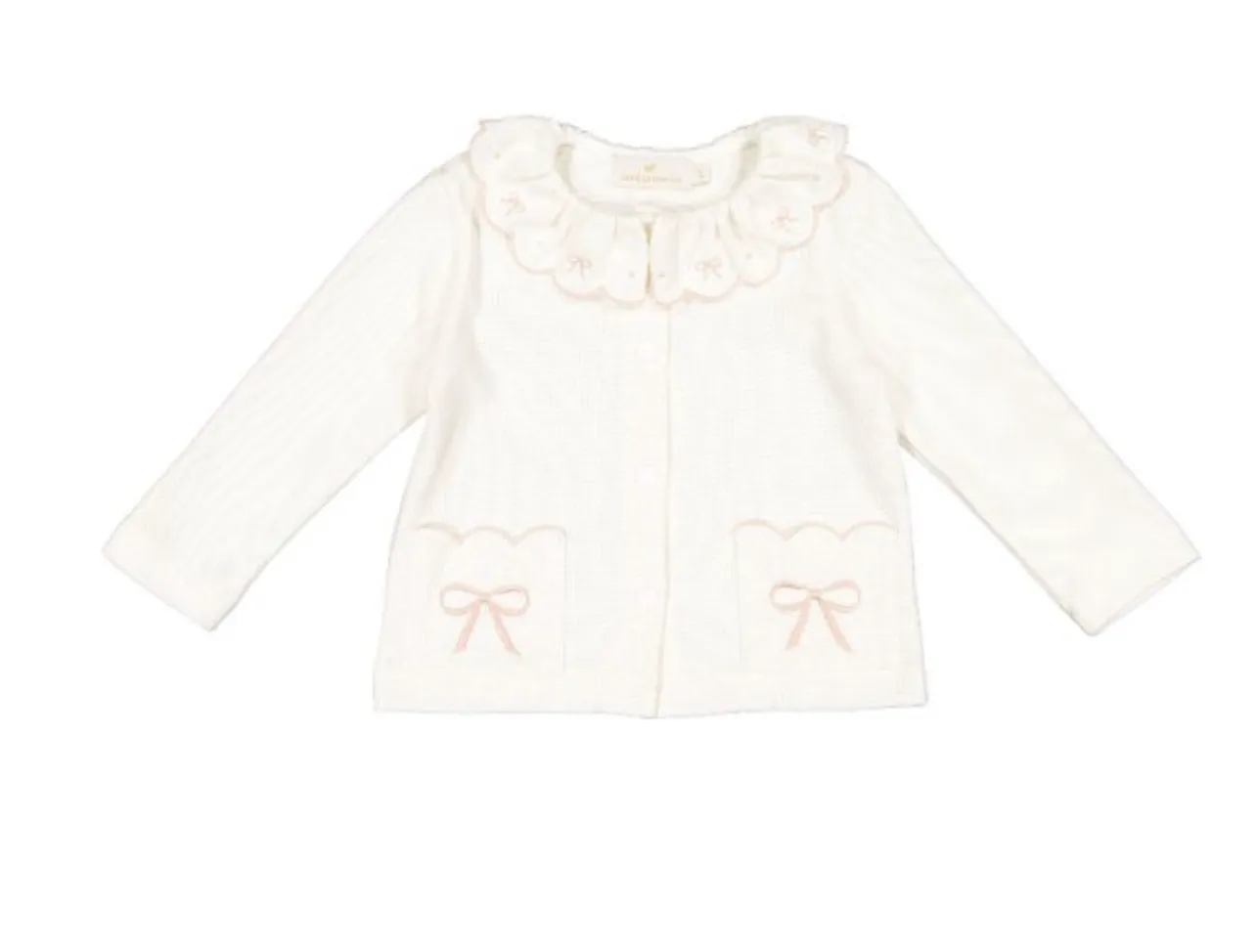 Bow Knit Cardigan-Pink & Blue (Toddler)
