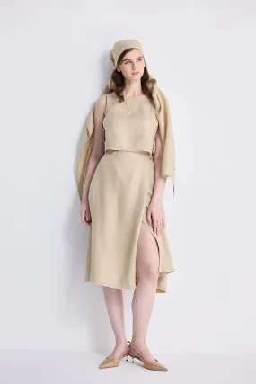 Breezy Summer Set in Neutral Beige