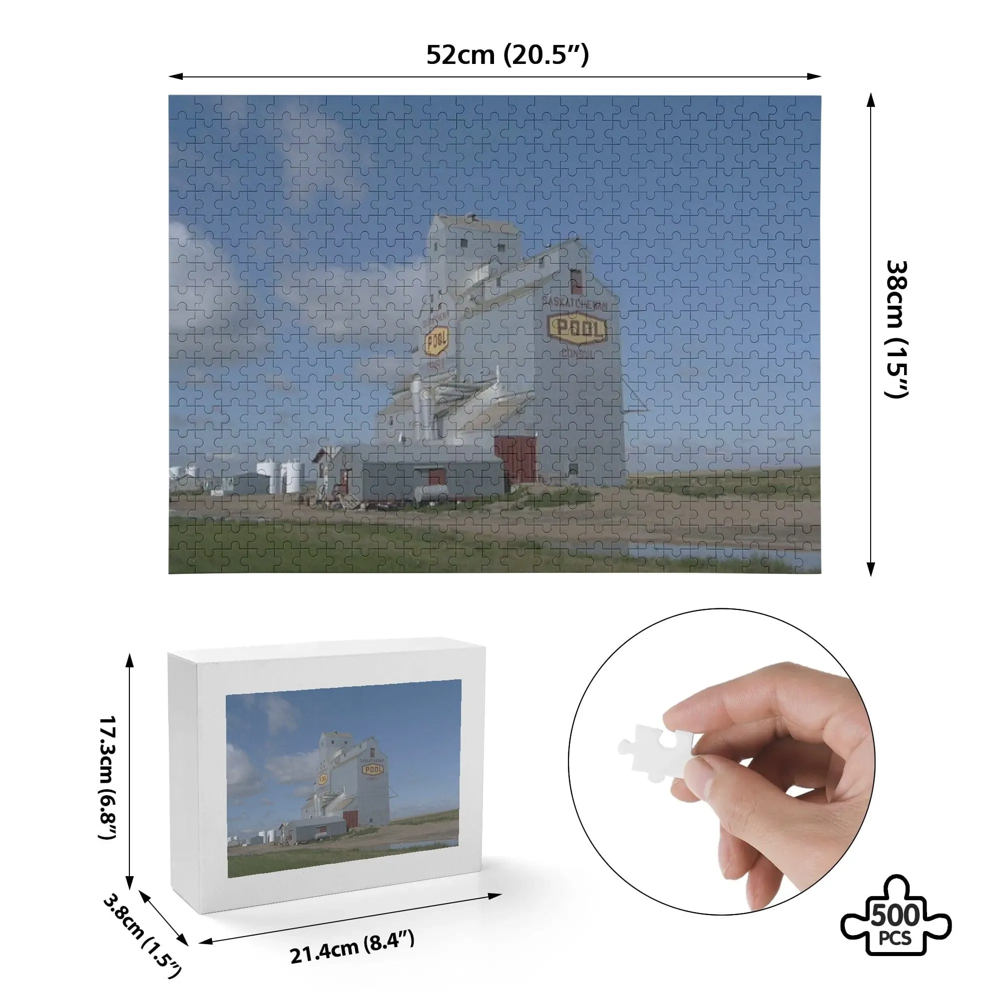 Canada Proud Jigsaw Puzzle Series (Saskatchewan Grain Elevator Edition): Consul (500 Pcs)