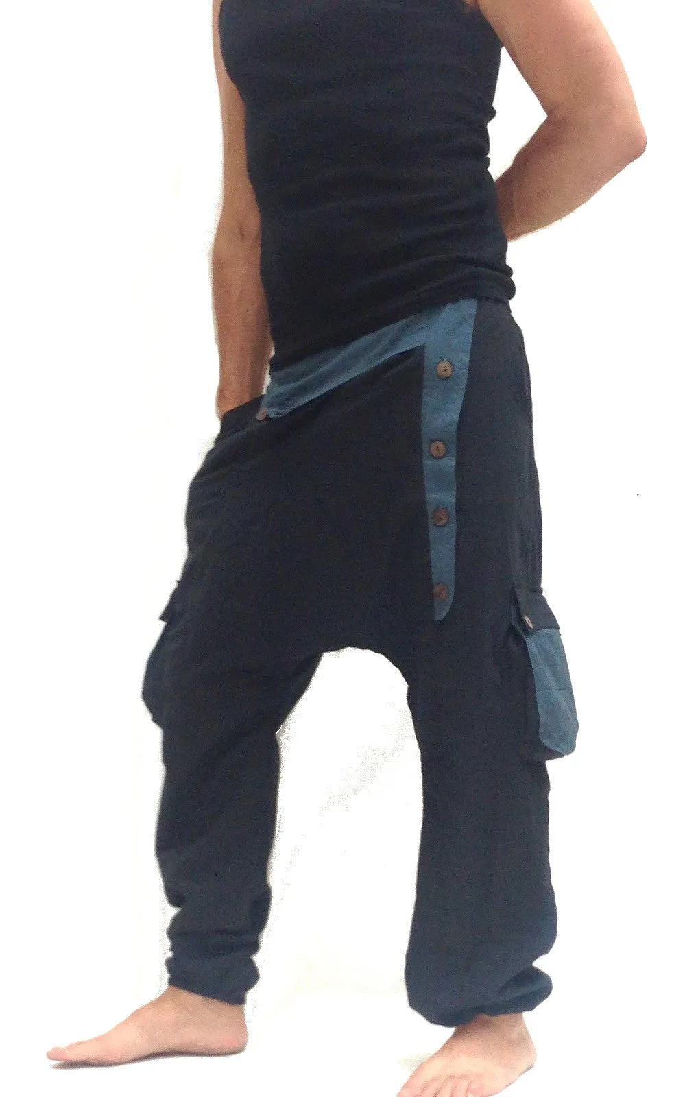 Cargo pants low crotch