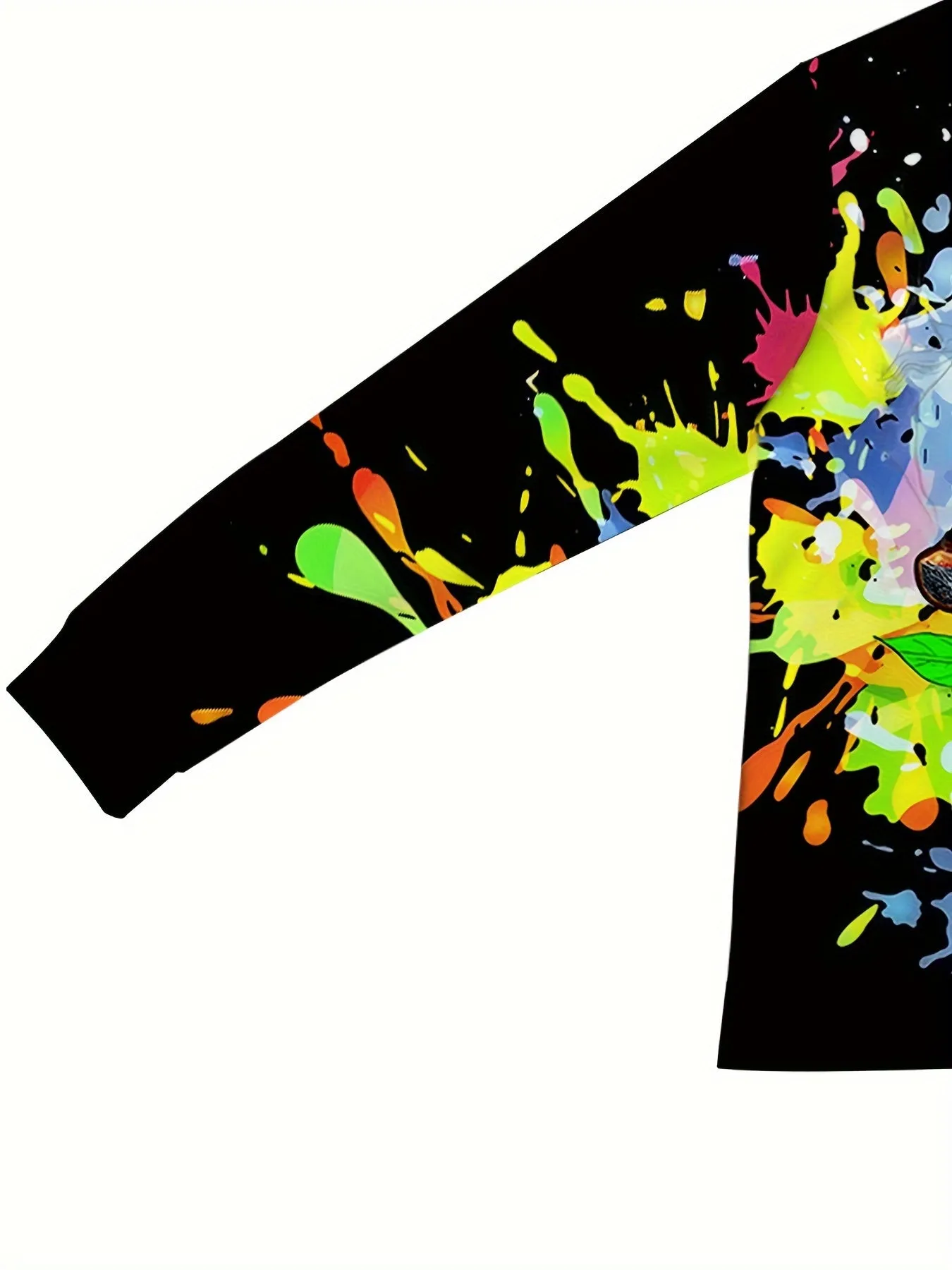 Casual Crew Neck Sweatsuit Set - Polyester & Spandex Blend, Long Sleeve, Leaf and Smoke Print, Regular Fit, Knit Fabric - Fall/Winter Collection - For Men & Women - Perfect for Loungewear, Running Errands, or Casual Outings - Great Gift for Friends