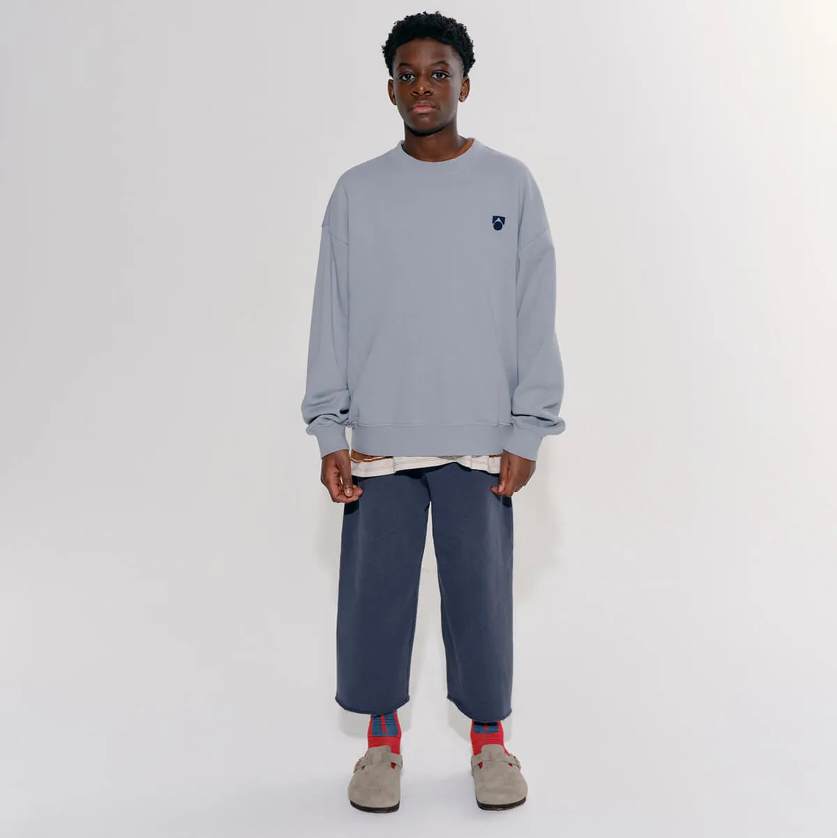 Cut Off Sweats in Dark Shadow by Main Story - Last Ones In Stock - 2-4 Years