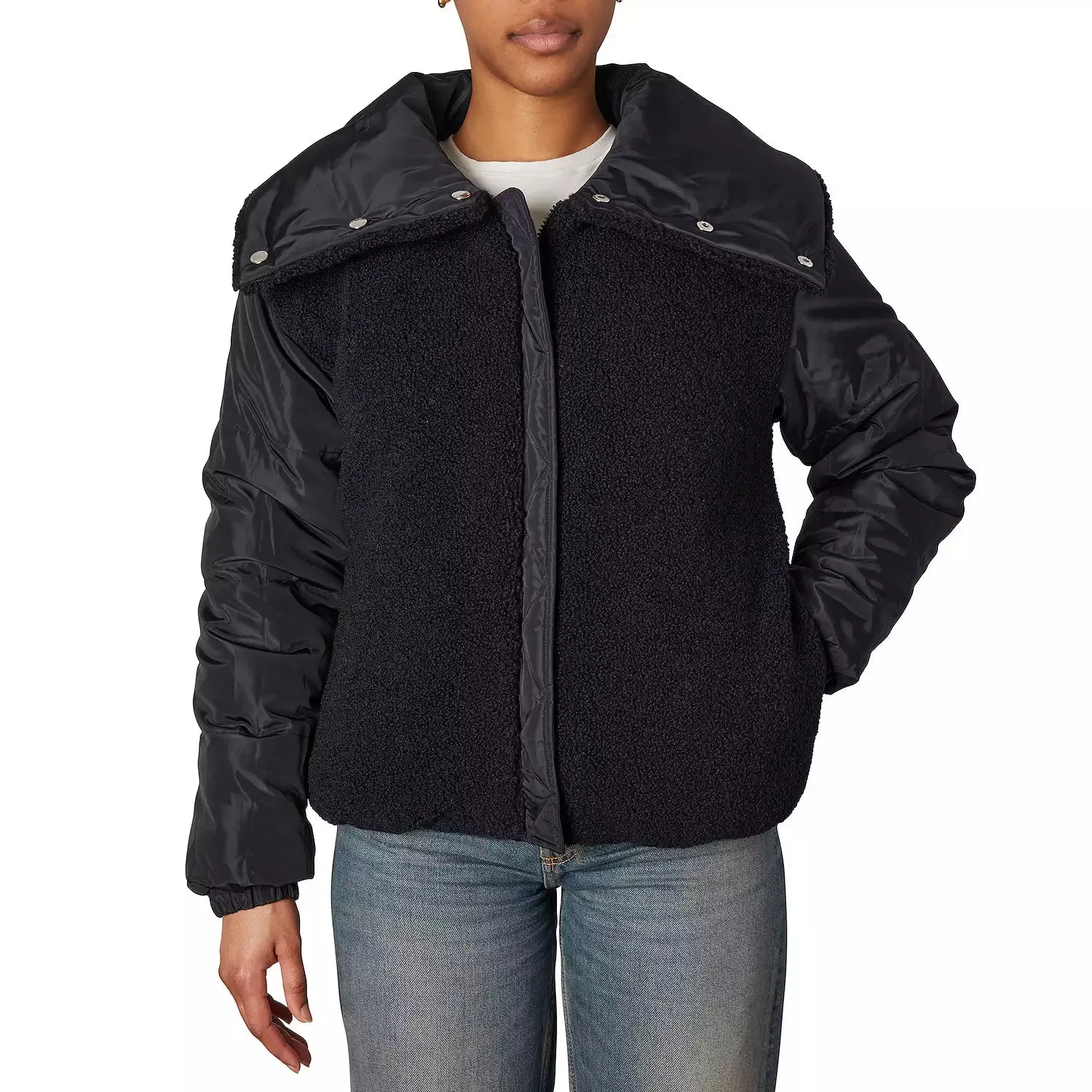 Faux Memory & Boucle Reversible Black