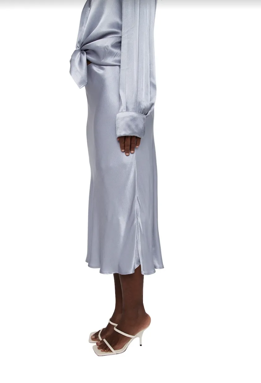 Grace satin Skirt - Bluemoon
