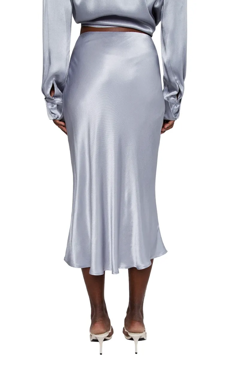 Grace satin Skirt - Bluemoon