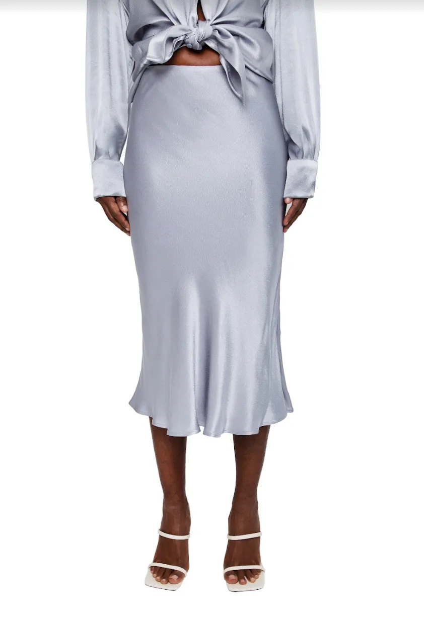 Grace satin Skirt - Bluemoon