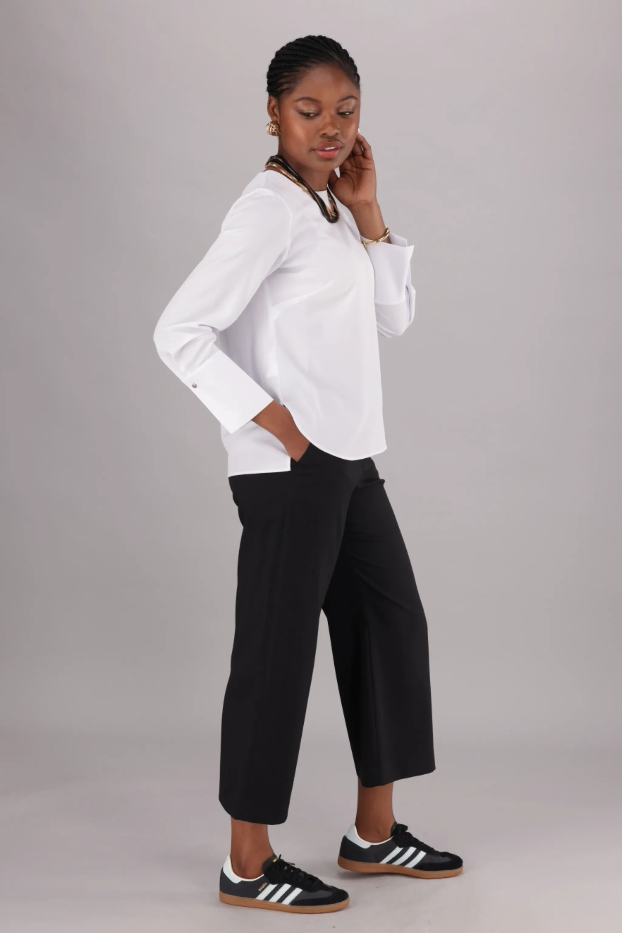 Harlow wide leg pants - black stretch