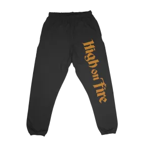 High On Fire “Logo” Black Sweatpants