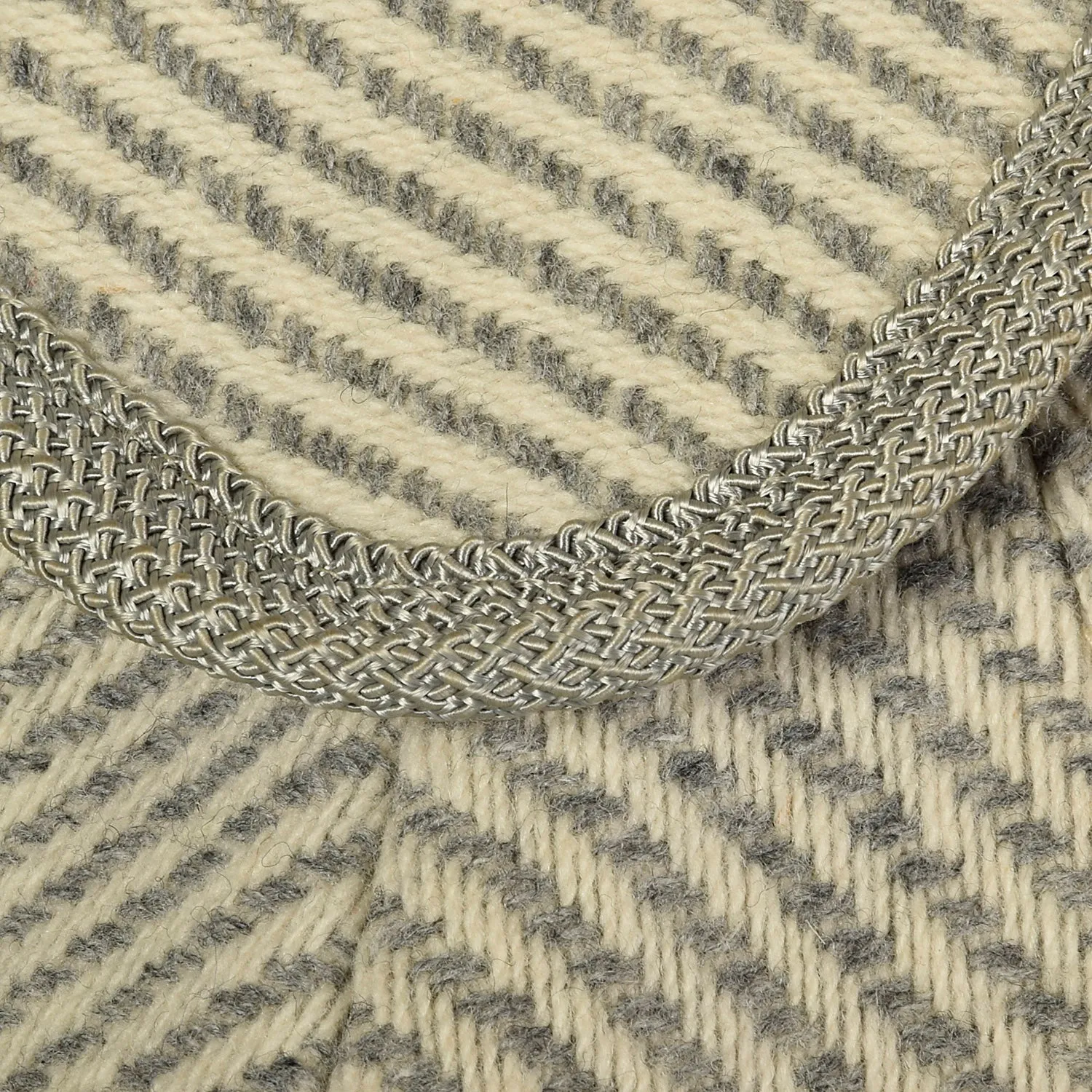Large 1950s Swing Coat Gray Herringbone Stripe Wool Tweed Peter Pan Collar Winter Outerwear