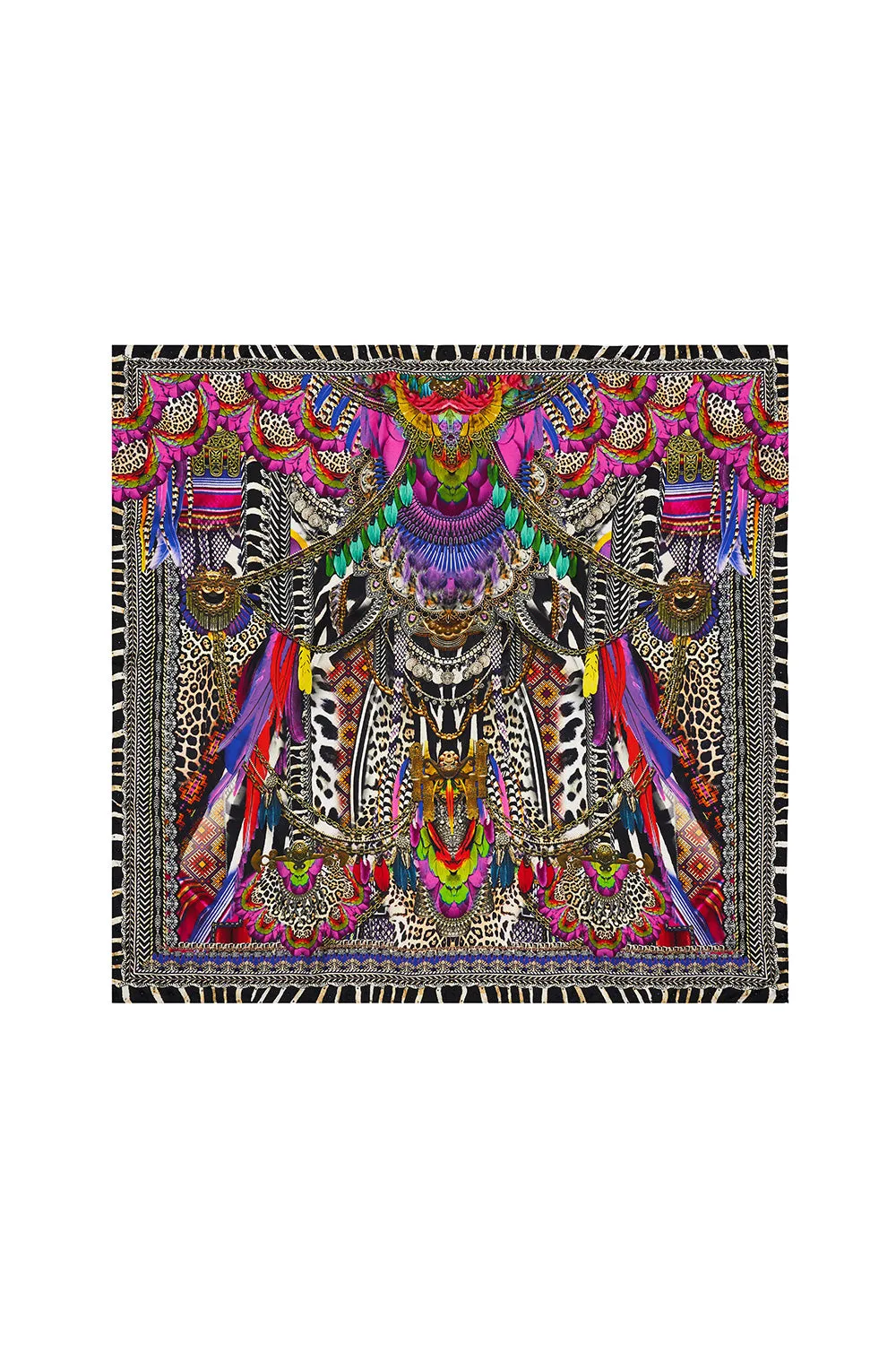 LARGE SQUARE SCARF GUARDIANS OF THE SUN