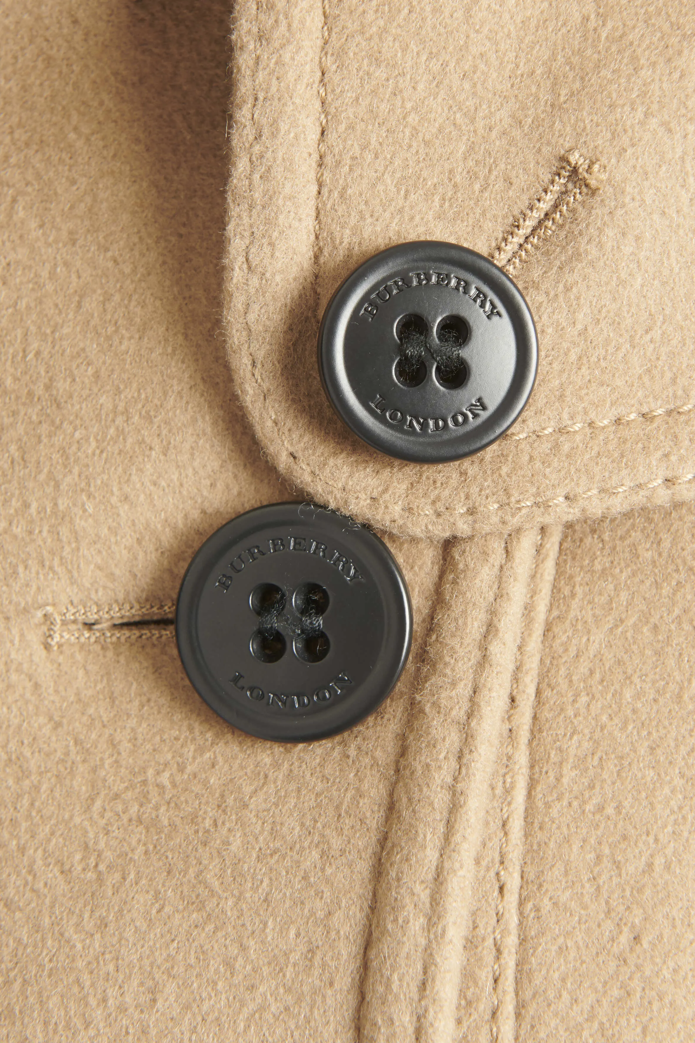 Light Brown Wool Blend Preowned Trench Coat