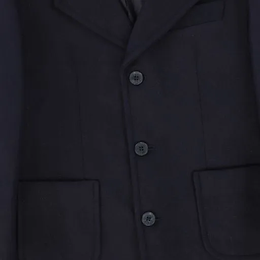 MANUELL & FRANK BLUE WOOL POCKET COAT [Final Sale]