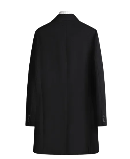Mens Luka Front Button Wool Long Coat