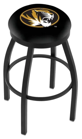 Missouri Tigers HBS Black Swivel Bar Stool with Cushion