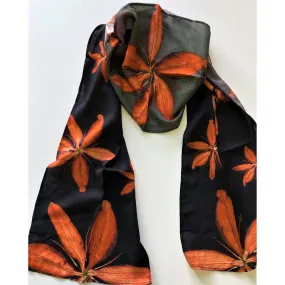 Night Lillies Cotton Scarf