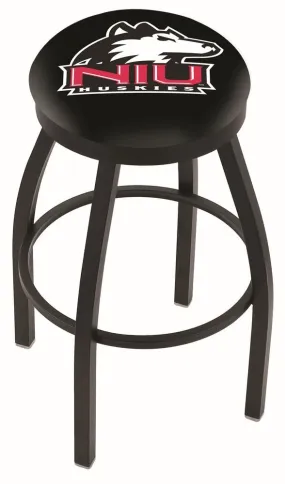 Northern Illinois Huskies HBS Black Swivel Bar Stool with Cushion