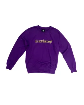 Not That Deep Purple Crewneck Sweatshirt