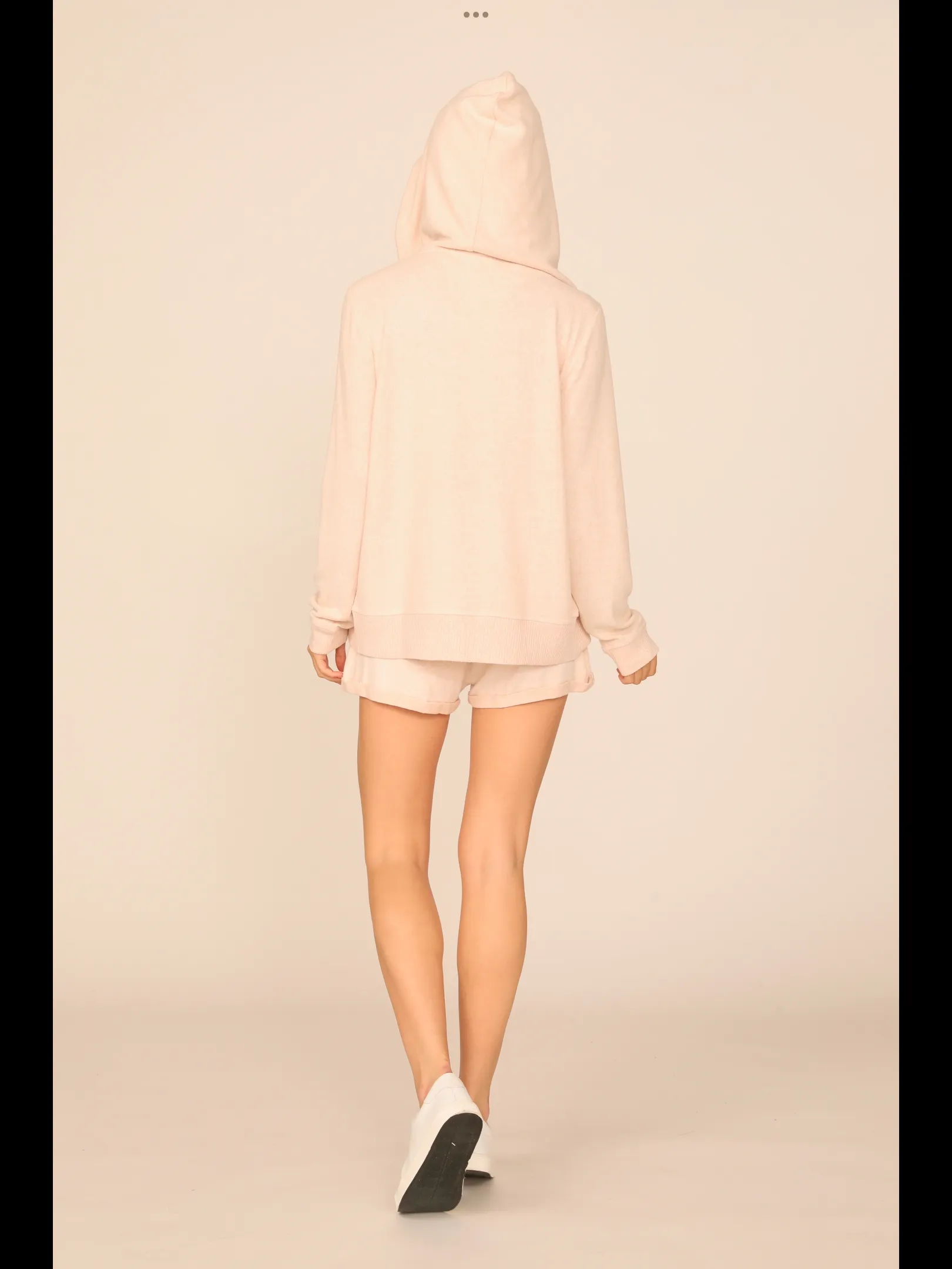 Ocean Drive Brushed Hacci Zip Hoodie - Heather Grey, Heather Pink or Heather Oatmeal