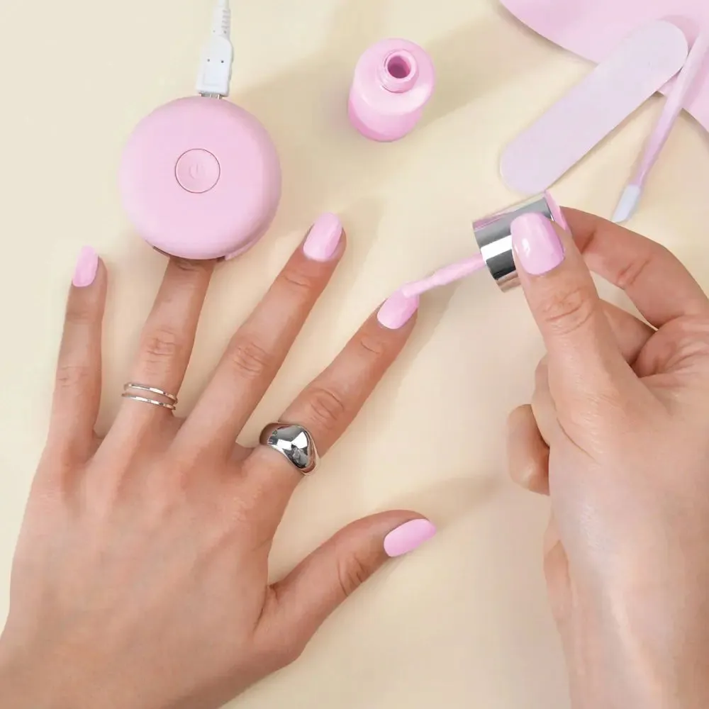 Open Box - Le Mini Macaron Mini Manicure Gel Nail Polish Kit - Fairy Floss - 5ct