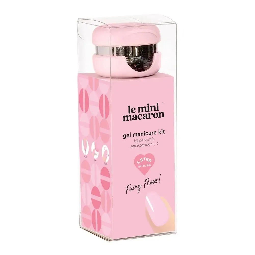 Open Box - Le Mini Macaron Mini Manicure Gel Nail Polish Kit - Fairy Floss - 5ct