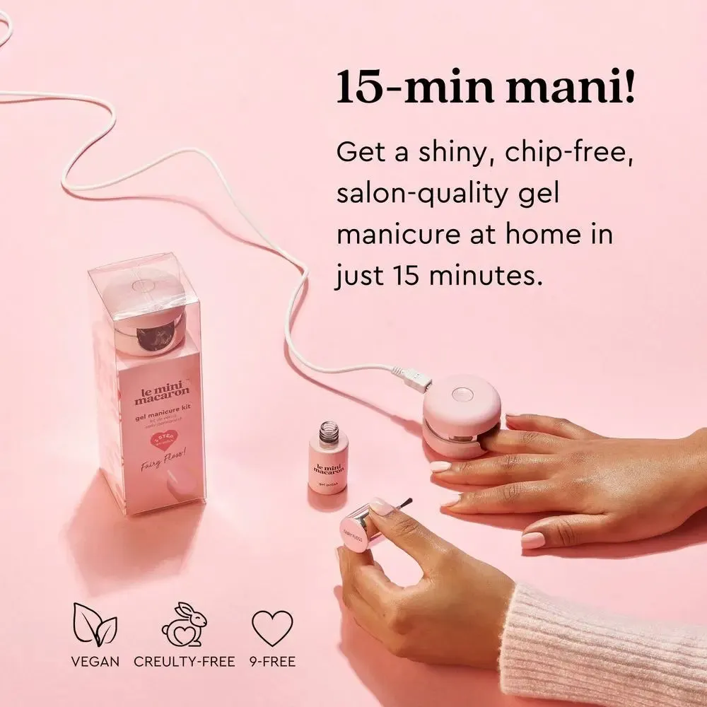 Open Box - Le Mini Macaron Mini Manicure Gel Nail Polish Kit - Fairy Floss - 5ct