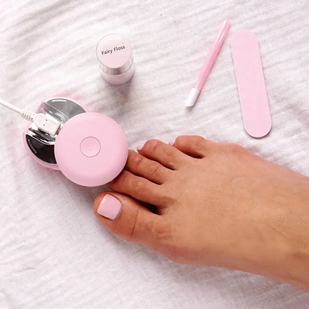 Open Box - Le Mini Macaron Mini Manicure Gel Nail Polish Kit - Fairy Floss - 5ct