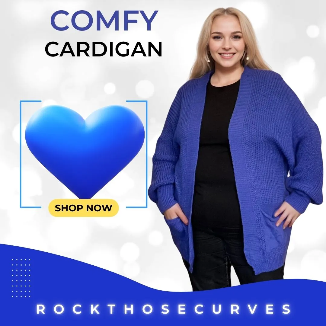 OPEN FRONT CARDIGAN WITH FRONT POCKETS