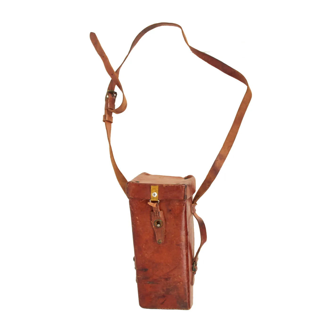 Original French WWII "Rabbit Ears" 8 X 24 Trench Periscope Binoculars by Huet Paris with Leather Case - Possible German Capture