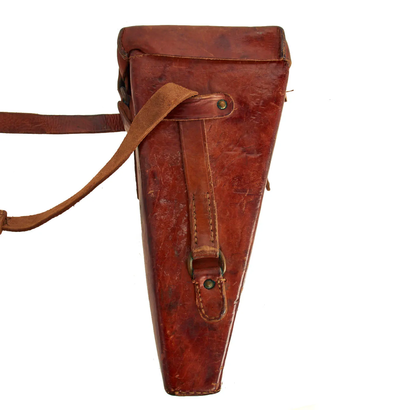 Original French WWII "Rabbit Ears" 8 X 24 Trench Periscope Binoculars by Huet Paris with Leather Case - Possible German Capture