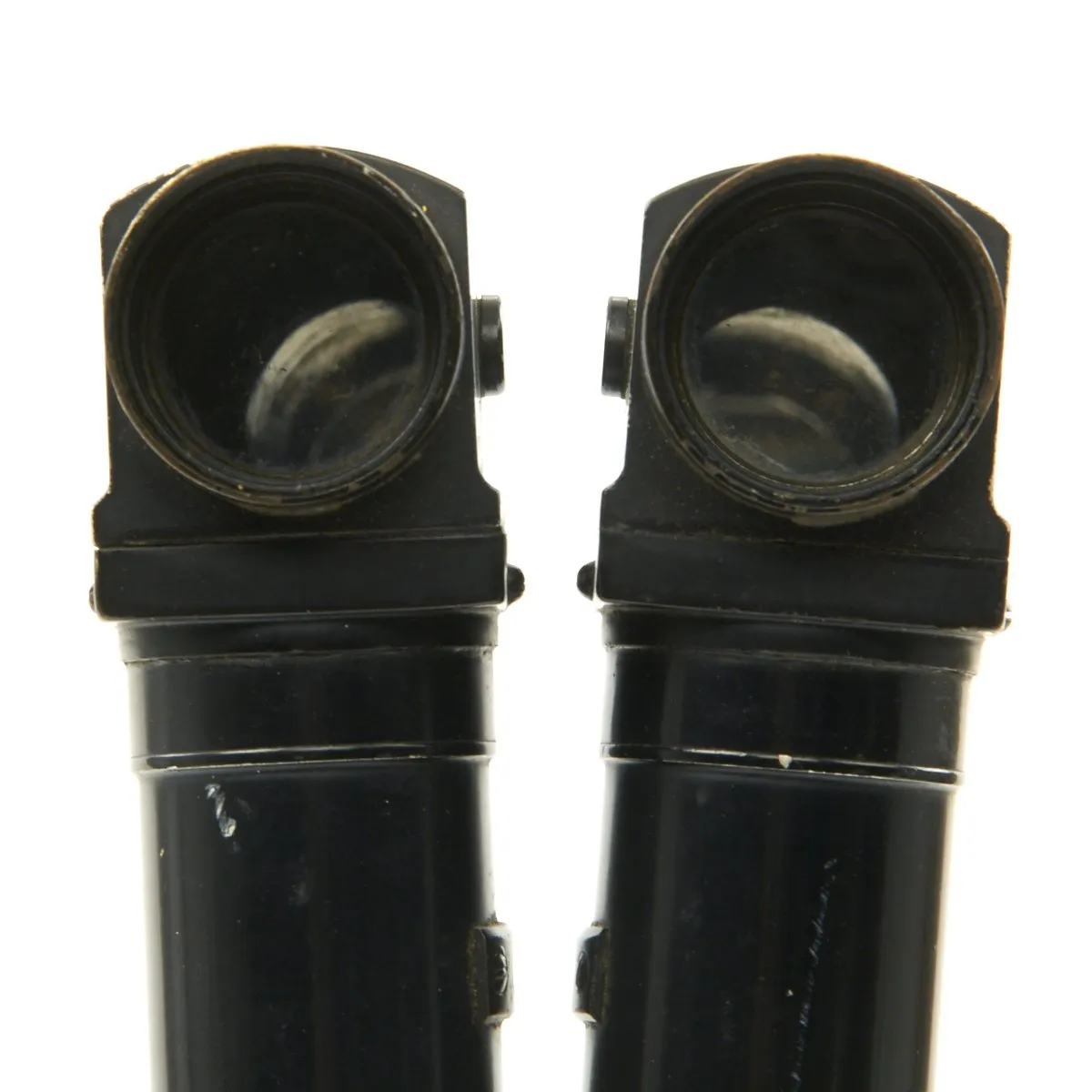 Original Japanese WWII Nikko 8 x 6 Rabbit Ear Small Artillery Periscope Binoculars with Case dated 1942
