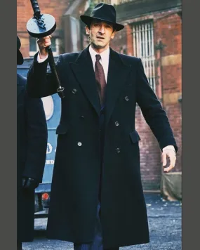 Peaky Blinders Luca Changretta Black Double Breasted Overcoat