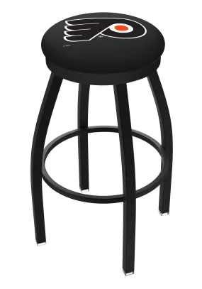 Philadelphia Flyers HBS Black Swivel Bar Stool with Cushion