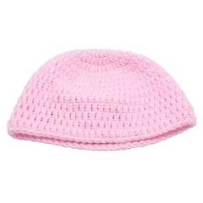 Pink Crochet Beanie Hat Medium/Large - STXH14ML