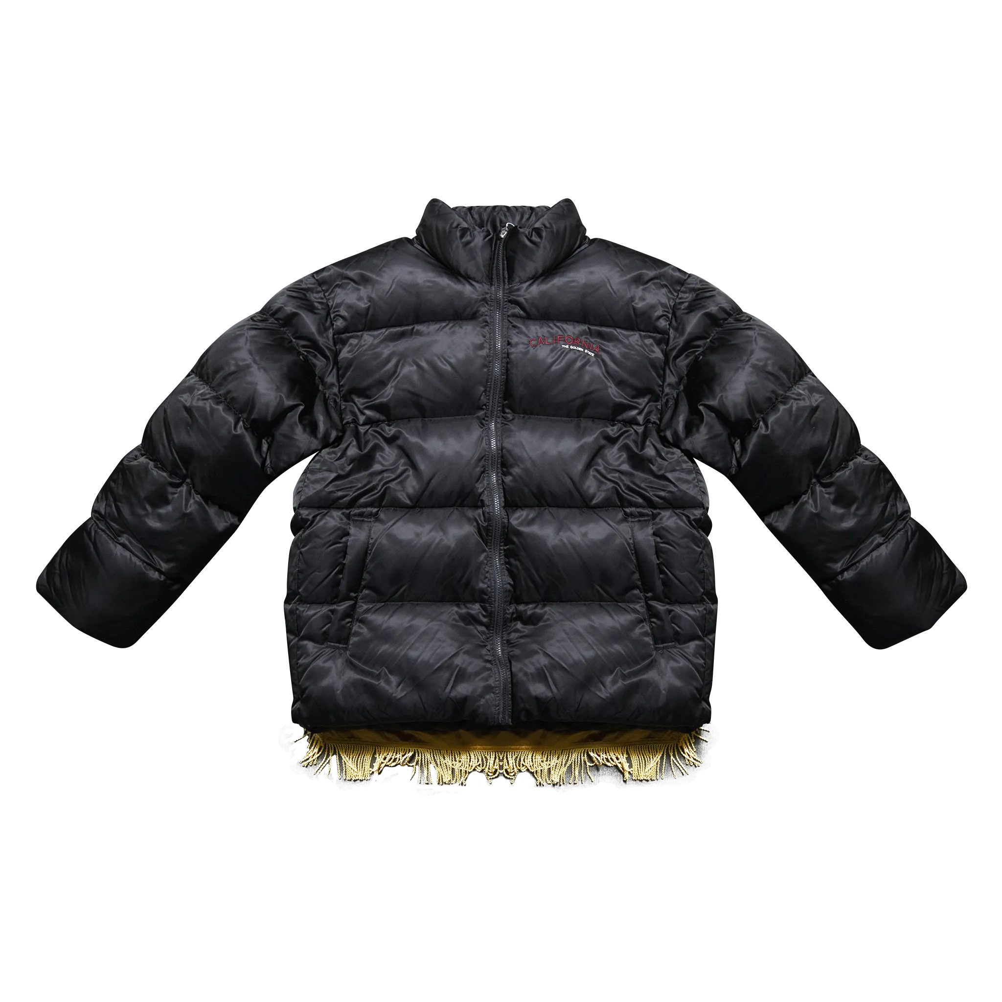 "California" Removable Patch Puffer Jacket