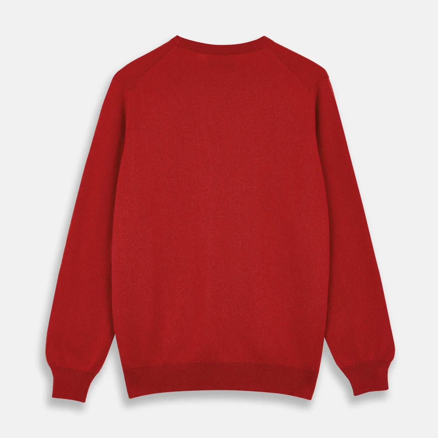 Red Cashmere Crewneck Jumper