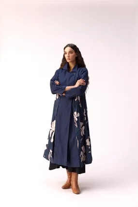 Sapphire Garden Trench Coat